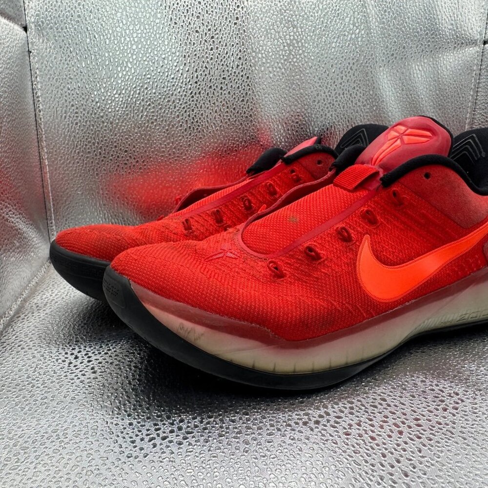 Size 7 Nike Mens Kobe AD University Red Black Logo Basketball Shoes 852425-608 - Picture 2 of 12